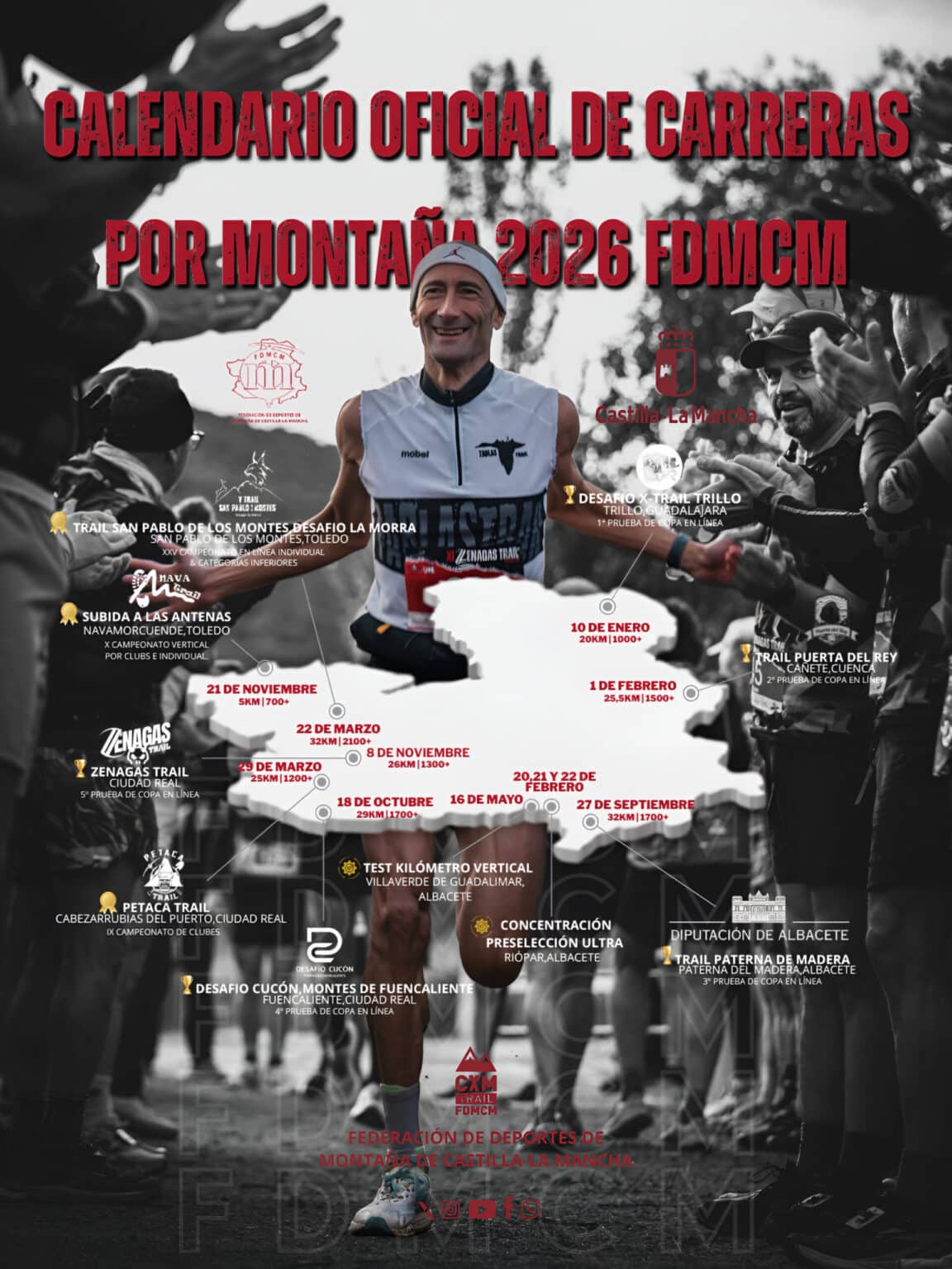 Calendario CXM 2026: La Federación de Deportes de Montaña de Castilla-La Mancha Impulsa el Corredor en Todas sus Provincias