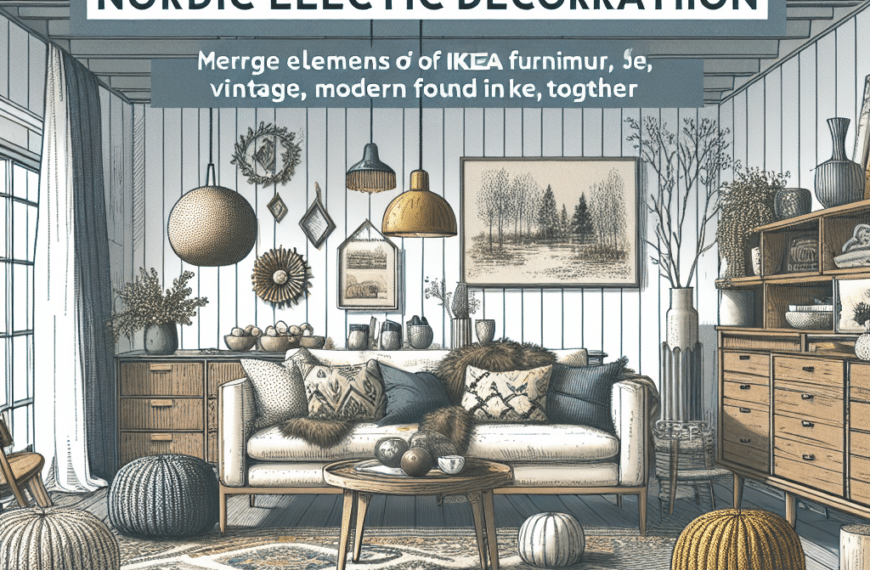 Nórdico Ecléctico: Combinando Ikea, Vintage y Modernidad