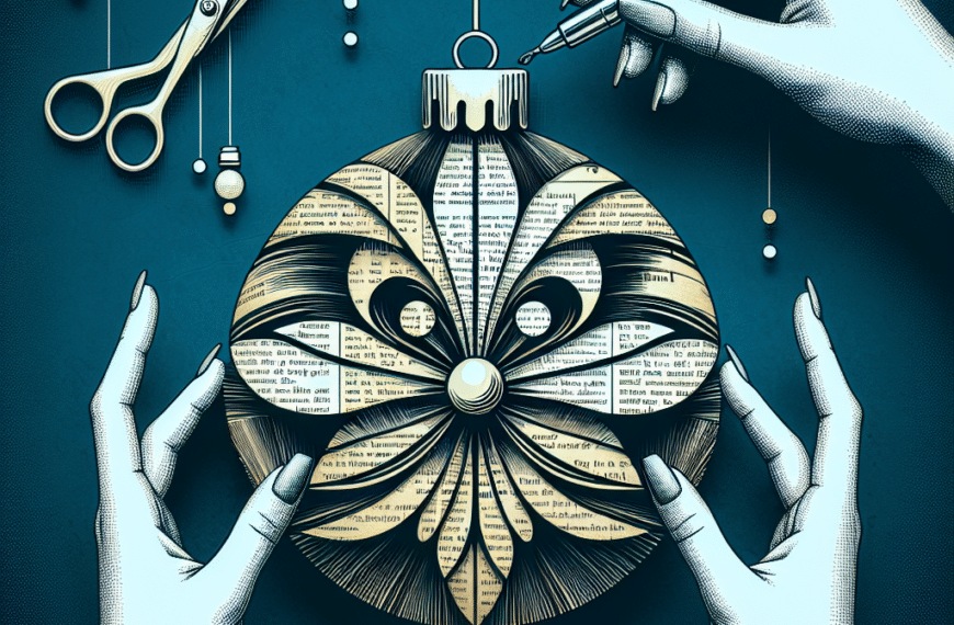 Transforma Tus Espacios: Adornos Navideños con Periódicos y Libros Reciclados