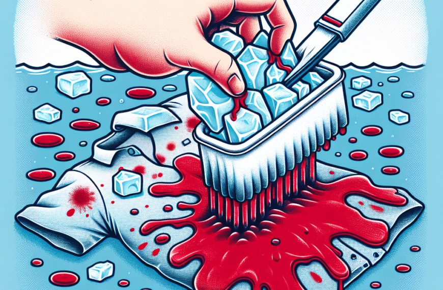 Cómo Quitar Manchas de Sangre Usando Hielo y Agua Fría