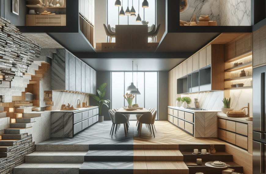 Revolución en Interiorismo: Encimeras y Suelos que Definen Tendencias