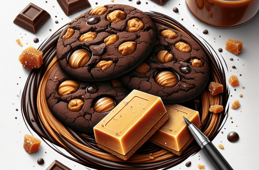 Delicias de Chocolate y Toffee con Mantequilla Dorada