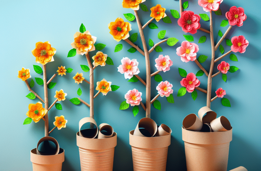 Transforma Tubos de Papel Higiénico en Encantadoras Macetas para Flores