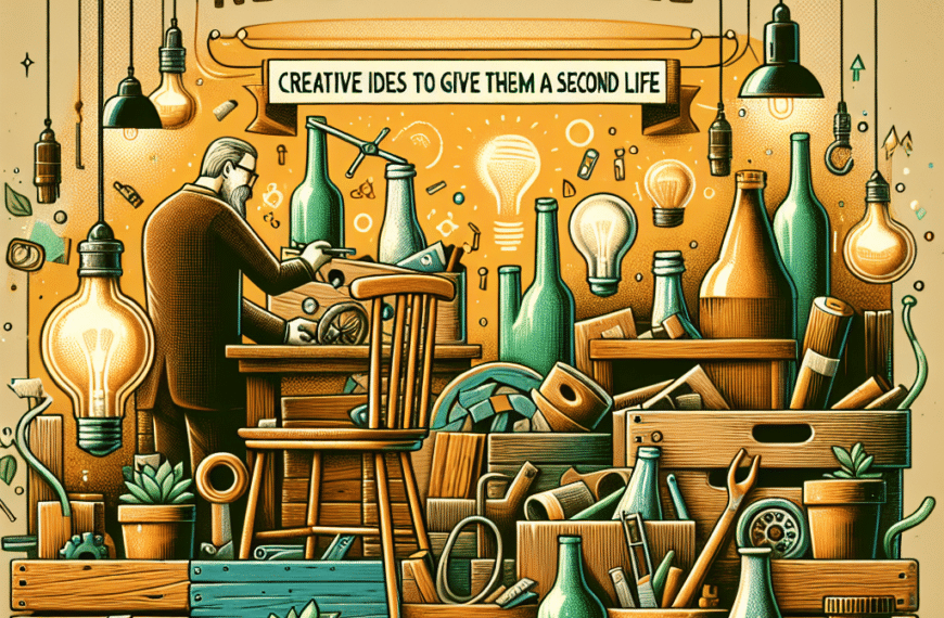 Transforma y Reutiliza: Ideas Innovadoras para una Segunda Vida