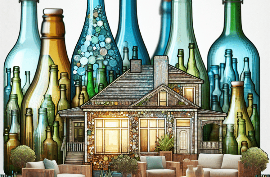 Renueva Tu Espacio: Decoración Única con Botellas de Vidrio Recicladas