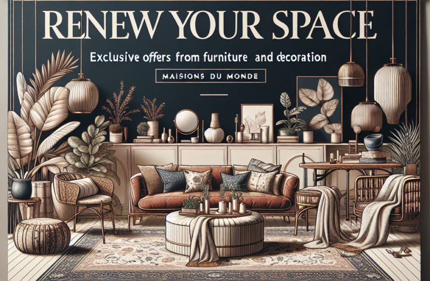 Renueva Tu Espacio: Ofertas Exclusivas en Muebles y Decoración de Maisons du Monde