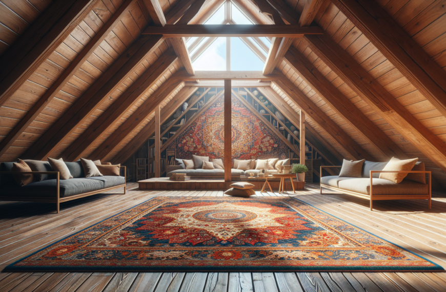 Transforma tu Ático Abierto con el Encanto de las Alfombras Orientales