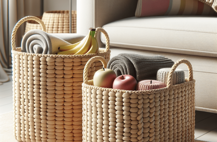 Cestas Elegantes de Lidl: La Solución Ideal para Organizar tus Mantitas del Sofá