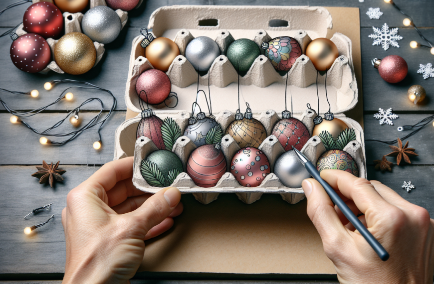 Organiza tu Decoración Navideña: Usa Cartones de Huevos para Guardar las Bolas