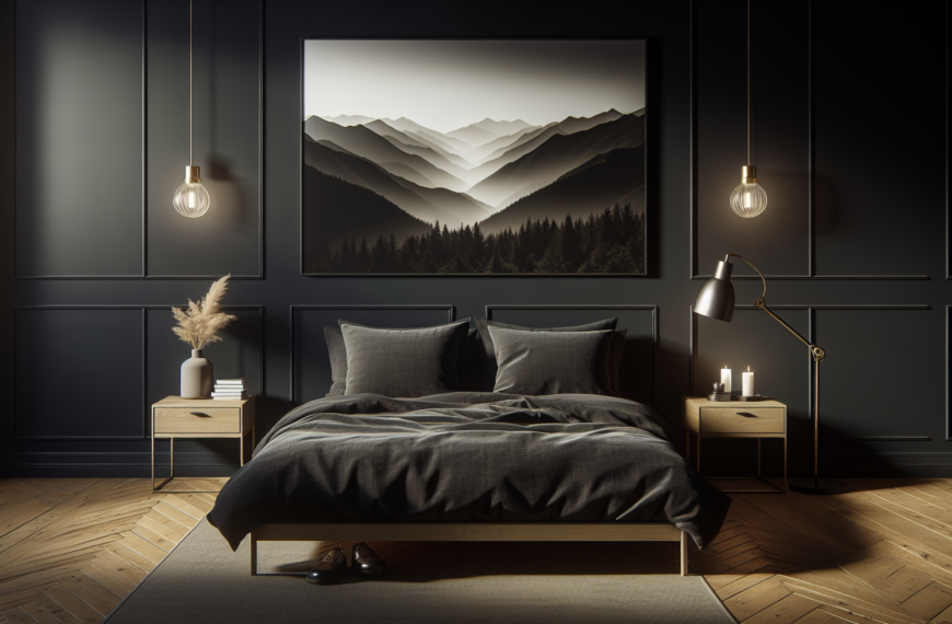 Transforma tu Dormitorio: Atrévete con Paredes Oscuras y Despídete del Temor a los Tonos Intensos