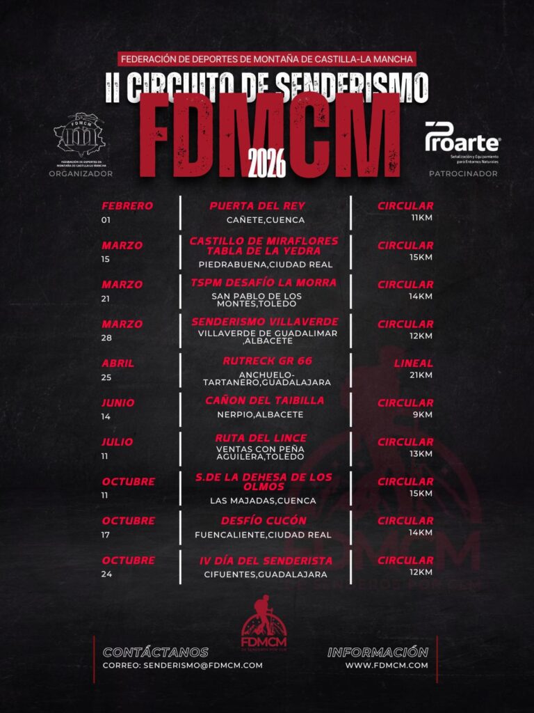 Descubre la Naturaleza: La FDMCM Presenta el II Circuito de Senderismo 2026 con Nuevas Rutas en Castilla-La Mancha