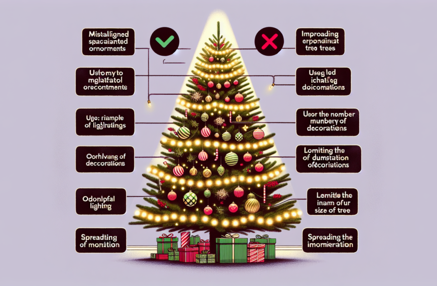 Cómo Evitar Errores al Decorar tu Árbol de Navidad y Lograr un Resultado Espectacular