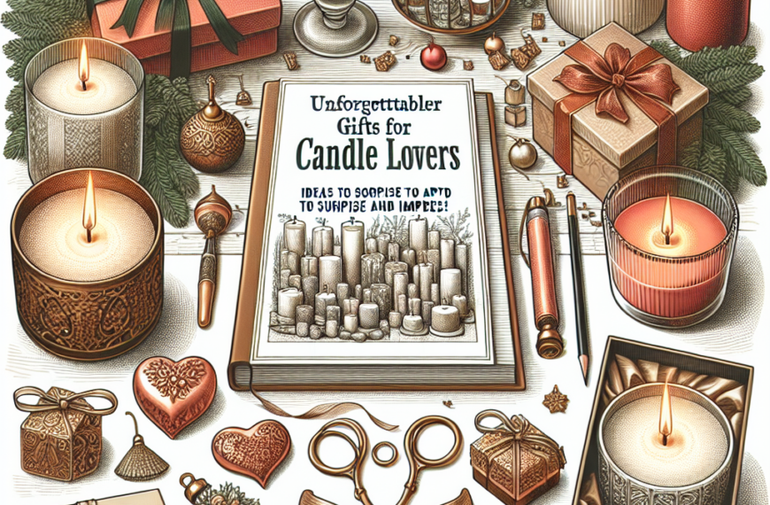 Sorprende a los Amantes de las Velas con Regalos Únicos e Inolvidables