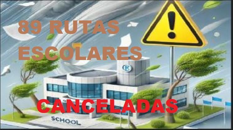 Temporal ‘Kristin’ Provoca la Cancelación de 89 Rutas Escolares en CLM