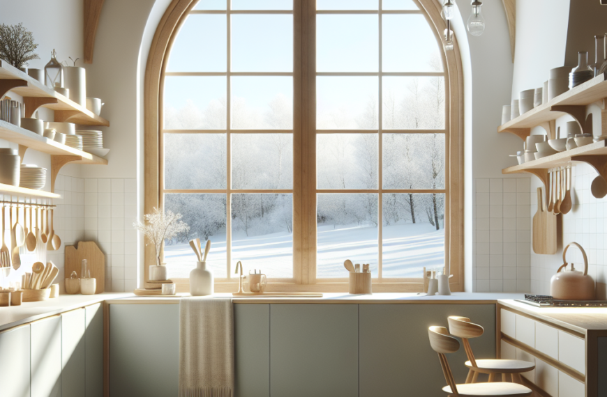 Cocina Nórdica: El Encanto de una Ventana en Arco