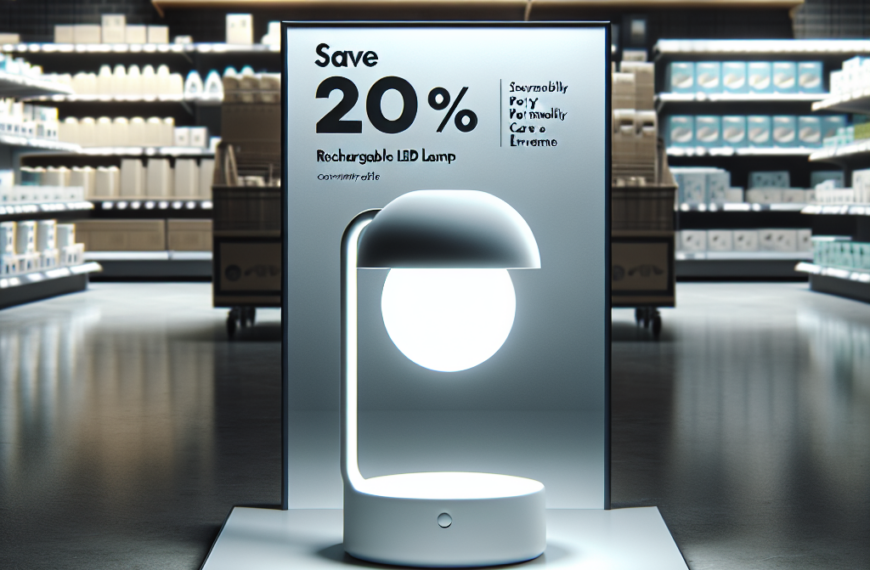 Ahorra con Estilo: Lámpara LED Recargable de Diseño Minimalista en Lidl con 20% de Descuento