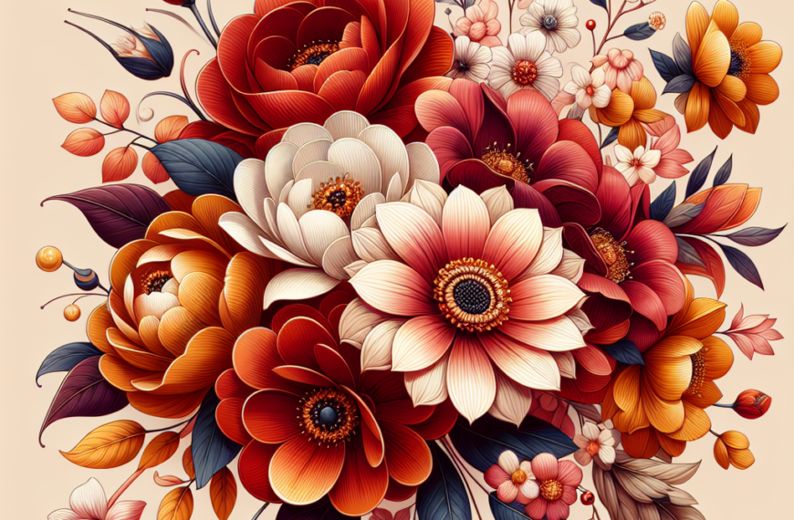 Pasión en Flores: Una Elegancia Radiante