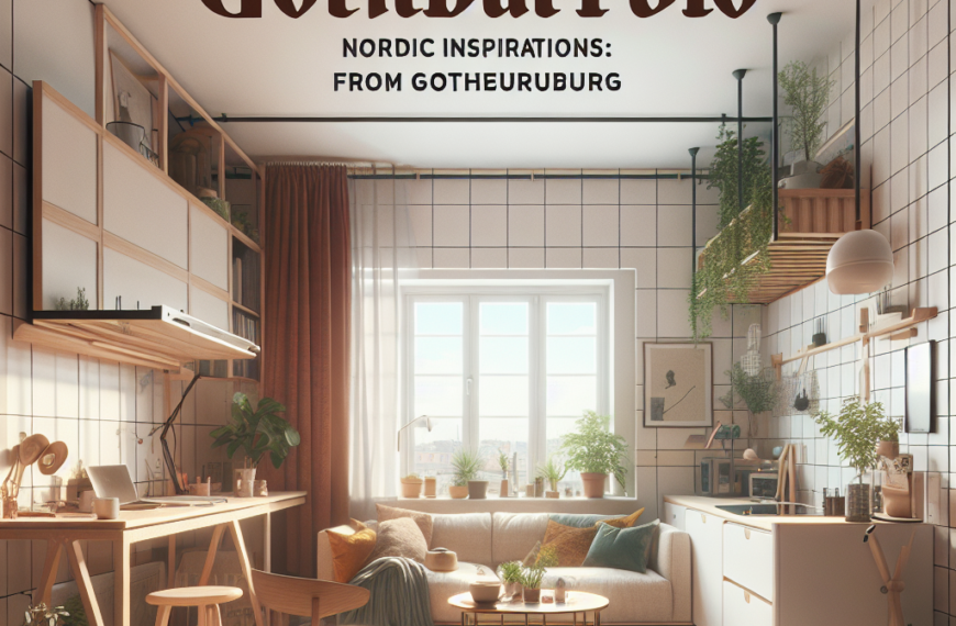 Transforma tu Estudio de 35 m²: Inspiraciones Nórdicas desde Gotemburgo