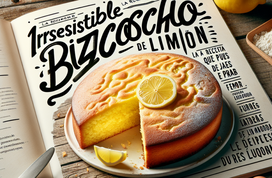 Irresistible Bizcocho de Limón: La Receta que No Puedes Dejar de Probar