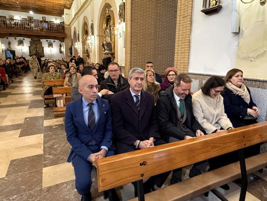 Álvaro Gutiérrez conmemora junto a Recas la fiesta de San Blas, protector de los hortelanos.