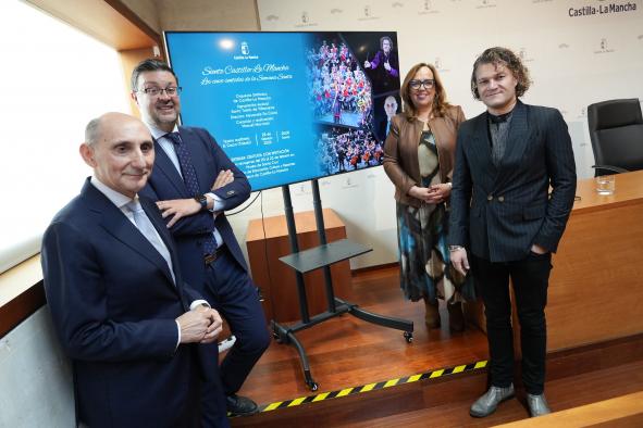 El Gobierno regional promueve el concierto ‘Siente Castilla-La Mancha: los cinco sentidos de la Semana Santa’, que se celebrará el 28 de febrero en Toledo.