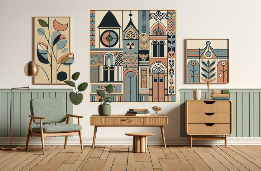 Retroescandinavia: Papel Pintado y Muebles Mid-Century Modern