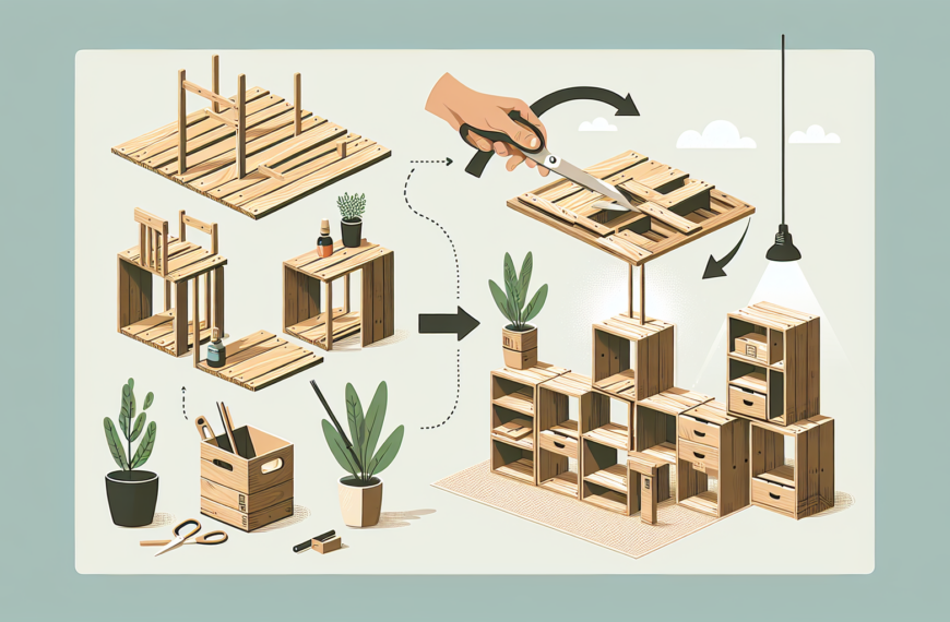 Convierte Tu Espacio: Diseña un Mueble con Cajas de Madera Sin Esfuerzo