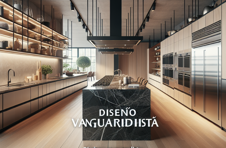 Diseño Vanguardista: Cocinas Abiertas con Distribución Eficiente y Materiales Premium