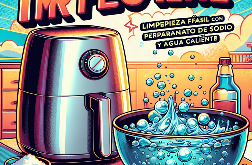 Air Fryer Impecable: Limpieza Fácil con Percarbonato de Sodio y Agua Caliente