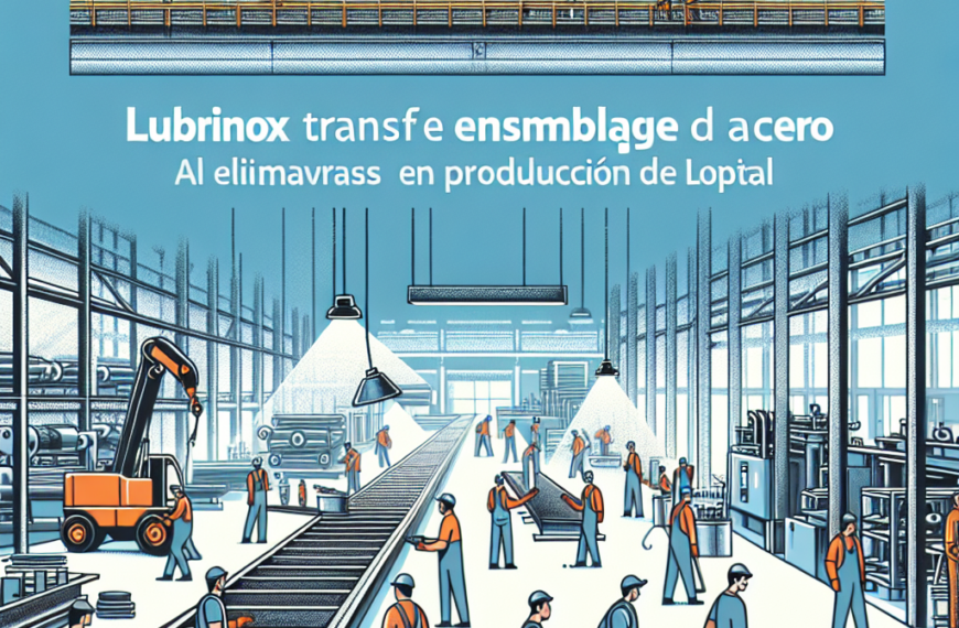 Lubrinox Transforma el Ensamblaje de Acero al Eliminar Grasas en la Producción de Lopital