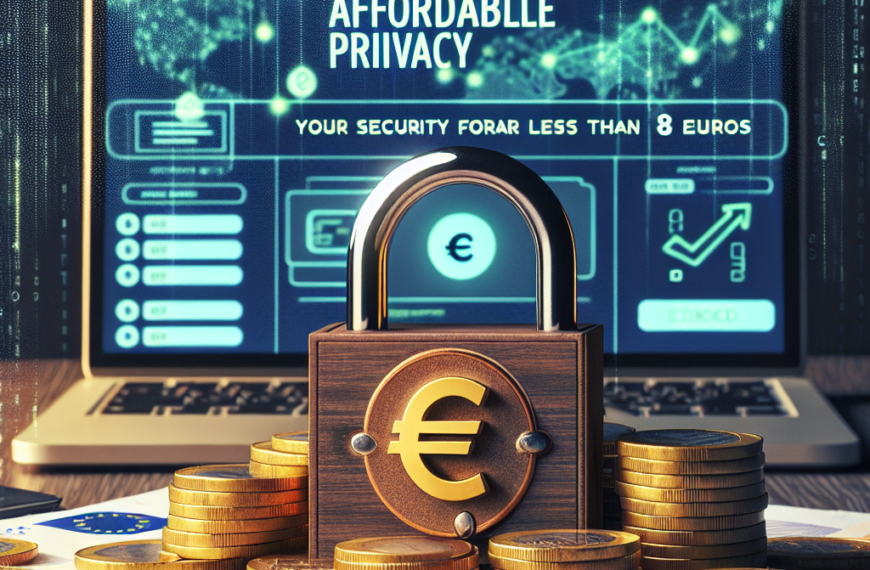 Privacidad Asequible: Tu Seguridad por Menos de 8 Euros