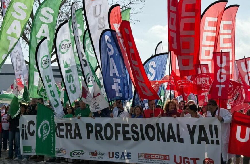 Mil Personas Demandaron en Toledo la Reactivación de la Carrera Profesional en el SESCAM