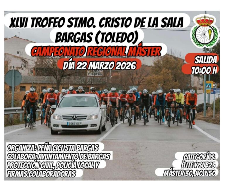 Trofeo Santísimo Cristo de la Sala celebra su 46ª edición en Bargas con el Campeonato de Castilla-La Mancha Máster