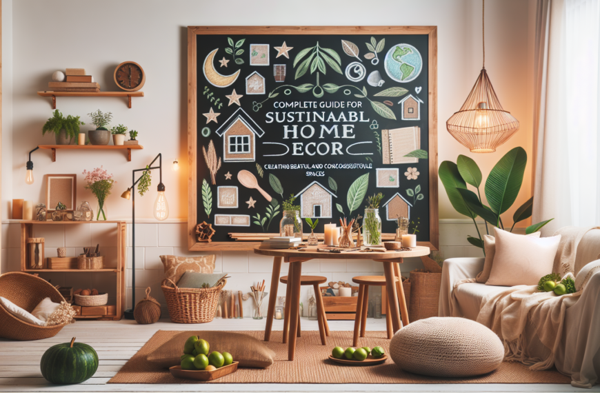 Transforma tu Hogar: Guía Definitiva para una Decoración Sostenible y Consciente