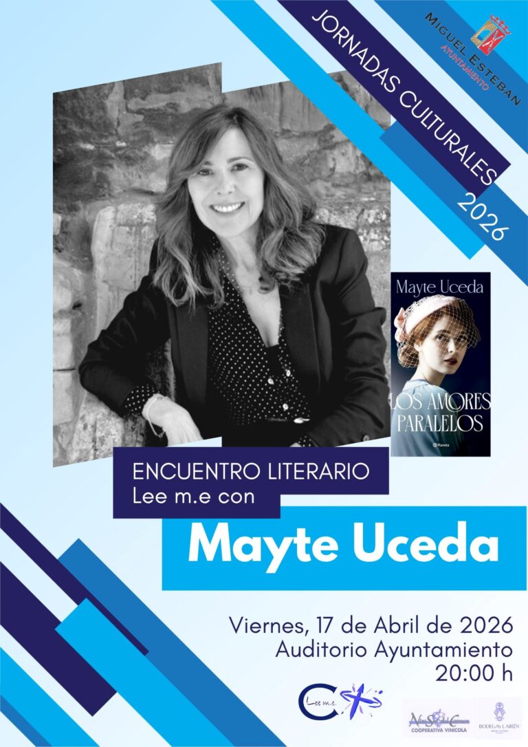 Mayte Uceda protagoniza un encuentro literario en Miguel Esteban dentro de las Jornadas Culturales