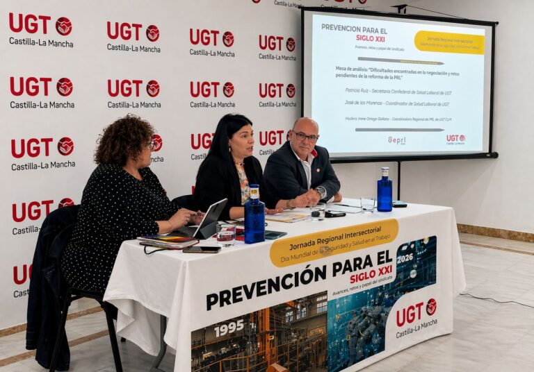 UGT alerta de la falta de cultura preventiva y evaluaciones de riesgos en las pymes de Castilla-La Mancha