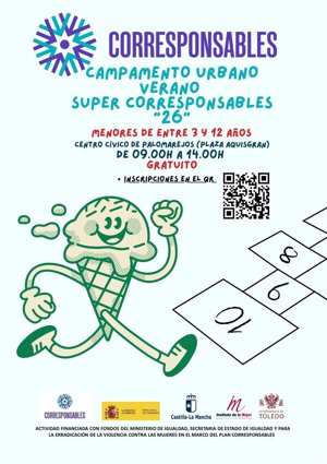 Inscripciones abiertas para el campamento de verano gratuito ‘Súper Corresponsables 26’ en Toledo
