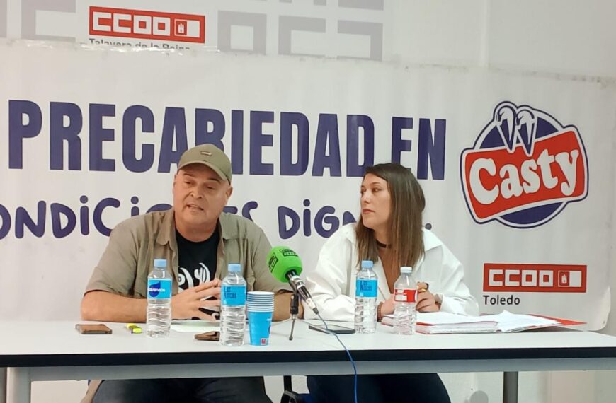 CCOO Consigue Favorable Resolución de Inspección de Trabajo por Incumplimientos en Salud Laboral en Casty-Talavera