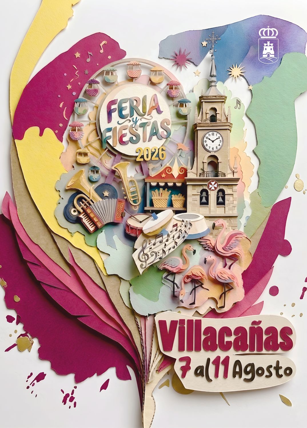 Villacañas presenta una Feria 2026 en la que destacan las citas musicales con Café Quijano, Manantial Folk, Manchelos, Toñín, Abel Ramos o The Kraken