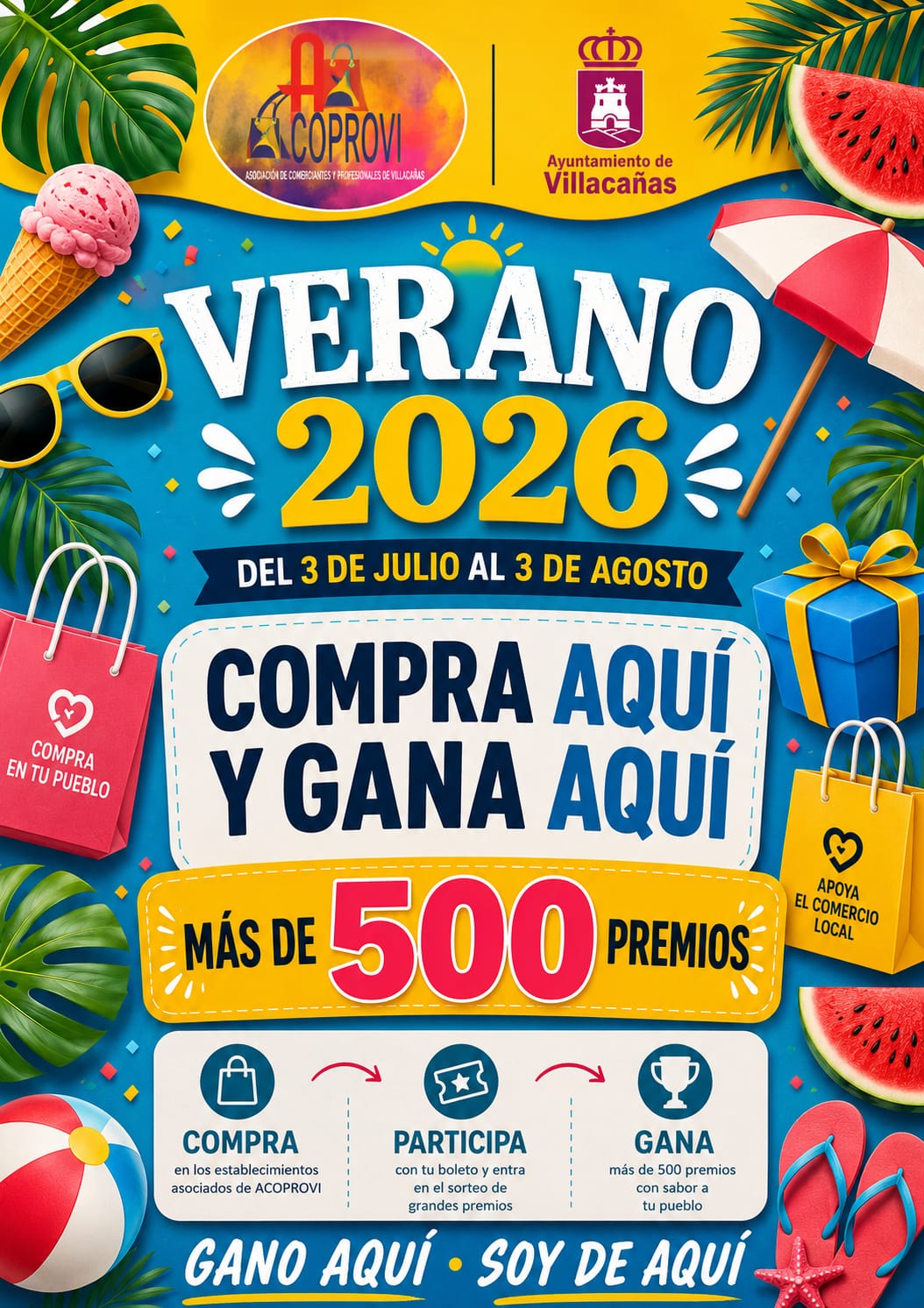 ACOPROVI lanza una nueva Campaña de Verano con más de 5.000 euros en premios para impulsar el comercio local