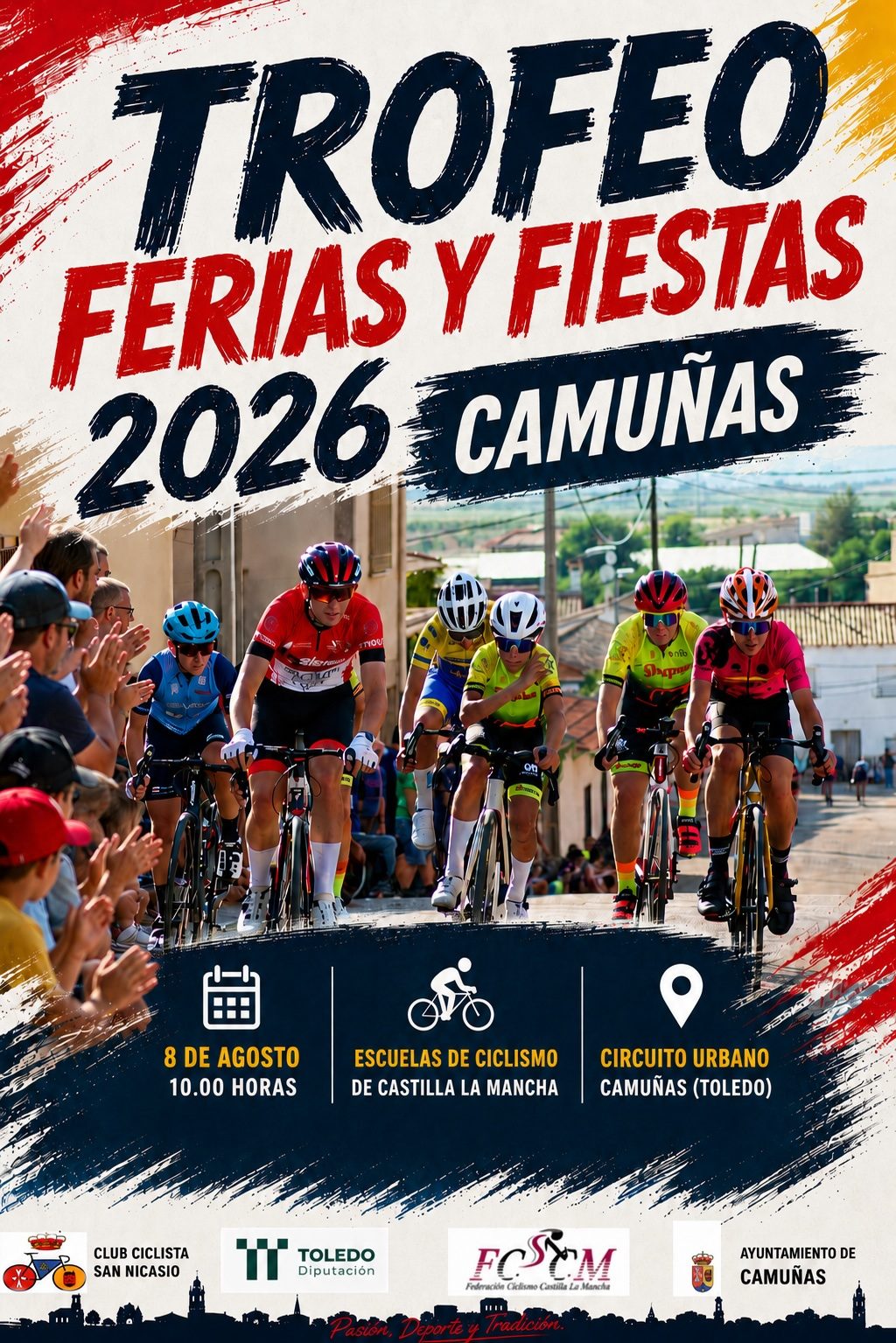 Camuñas reúne a las escuelas ciclistas en el Trofeo Feria y Fiestas con el exigente circuito del Molino de La Unión