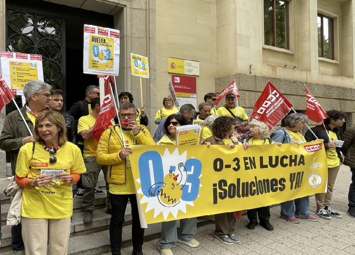 CCOO apoya las futuras movilizaciones de las trabajadoras de las escuelas infantiles en Castilla-La Mancha.