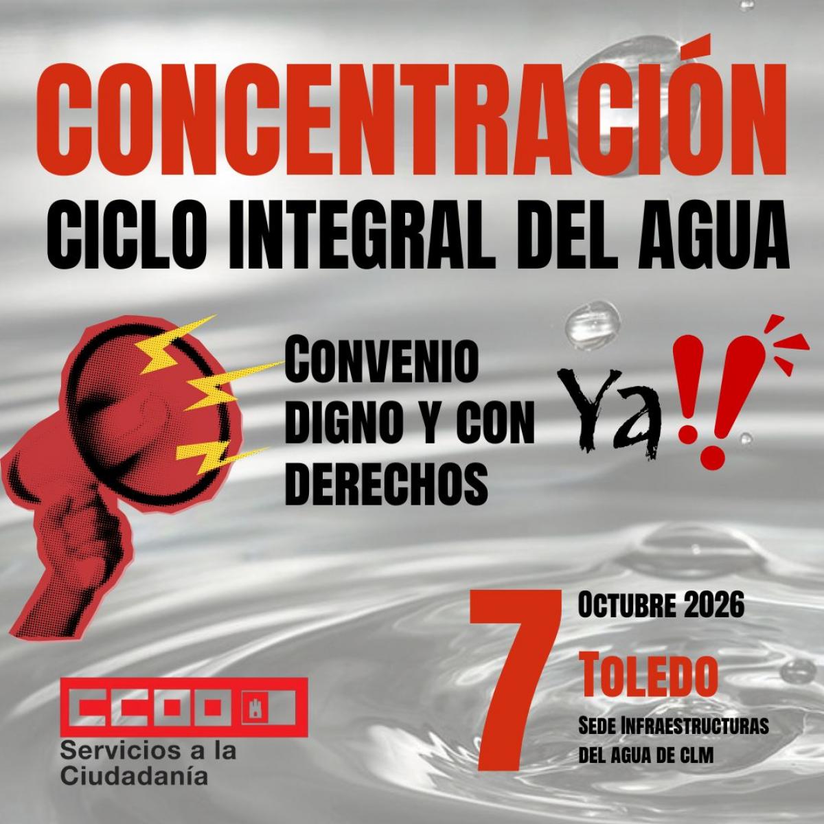 Modelo del ciclo integral del agua en Toledo demanda un convenio justo que salvaguarde derechos y poder adquisitivo